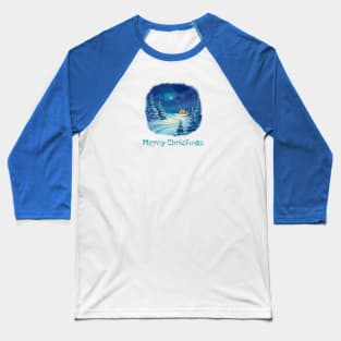 Winter landscape  Christmas w Baseball T-Shirt